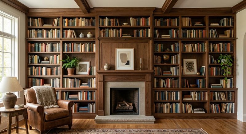Custom Bookshelves Installation in Winston Salem, NC